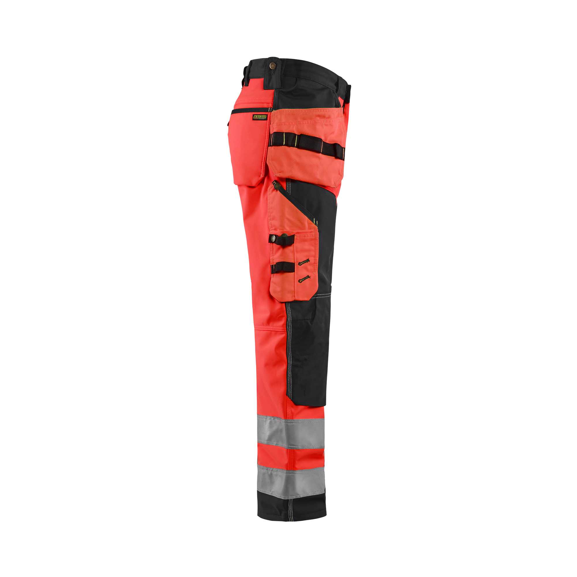 BLAKLADER 15672517 Hi Vis Softshell craftsman trousers Hi Vis Reflective Work Trousers Men - Waterproof
